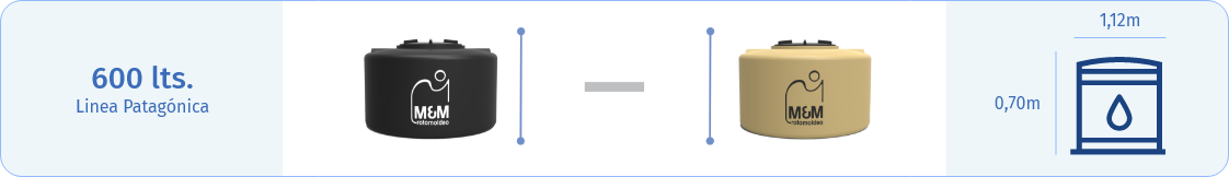 rotomoldeo-tanques de agua-600lts-patagonica